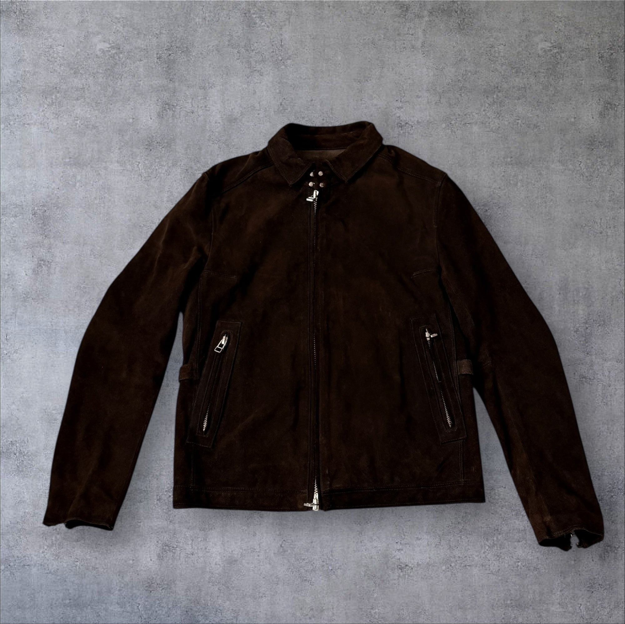 Semantic Design Cow Hide Winter Jacket