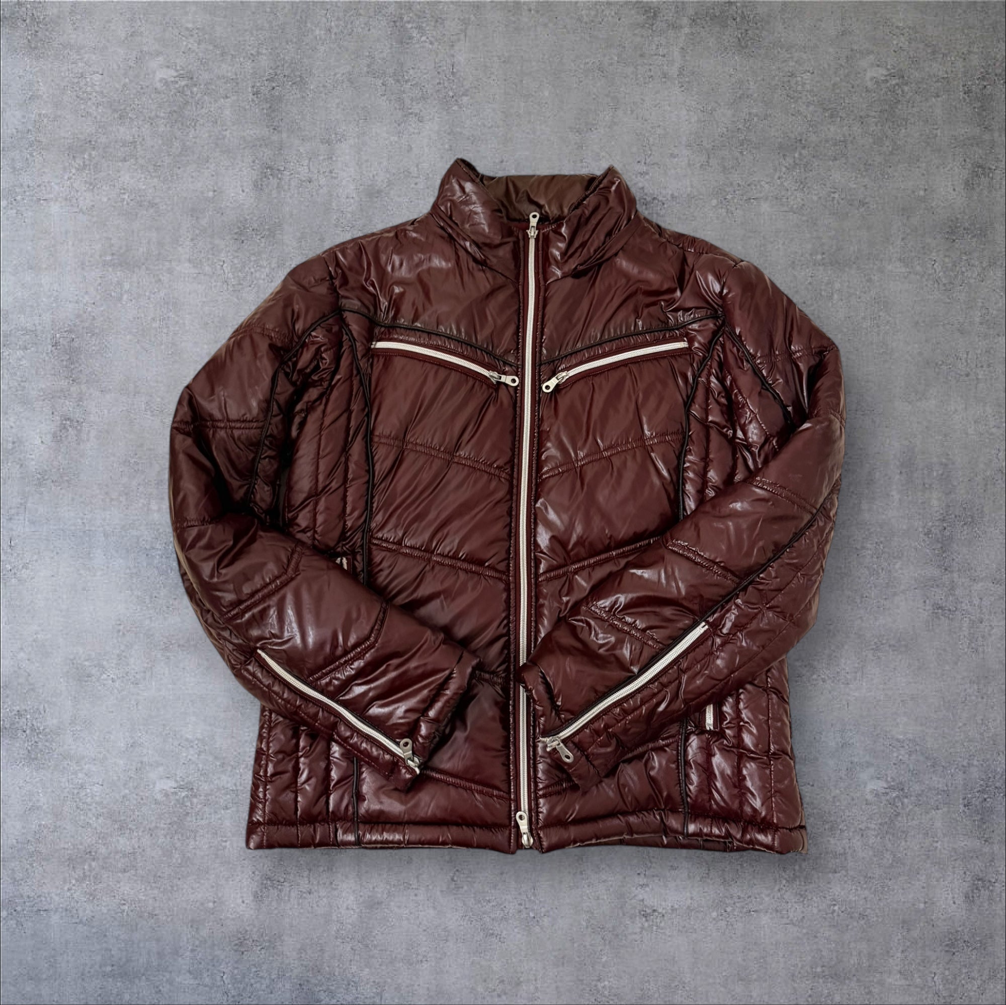 Cherry Semantic Design Fur Puffer