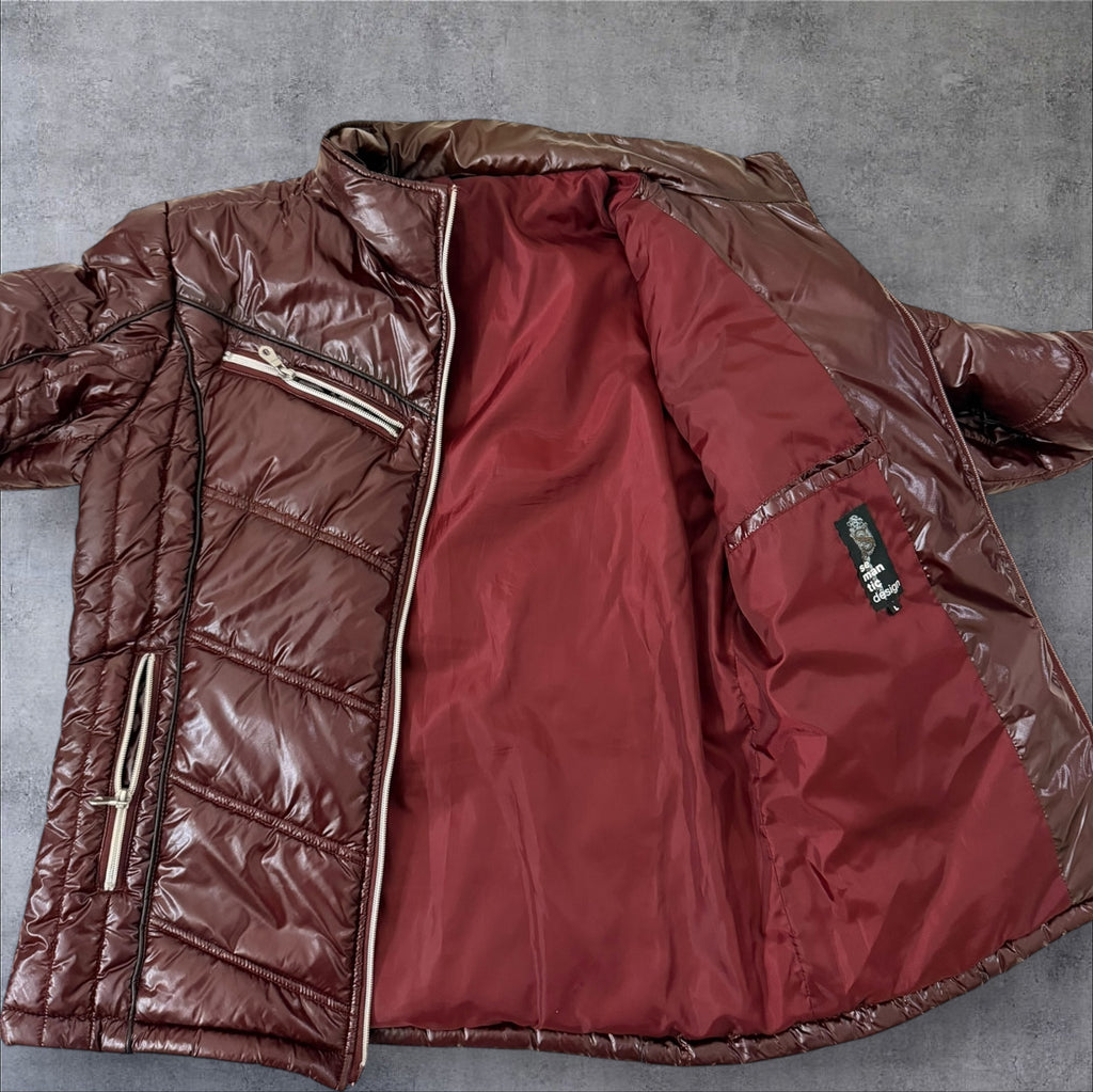 Cherry Semantic Design Fur Puffer