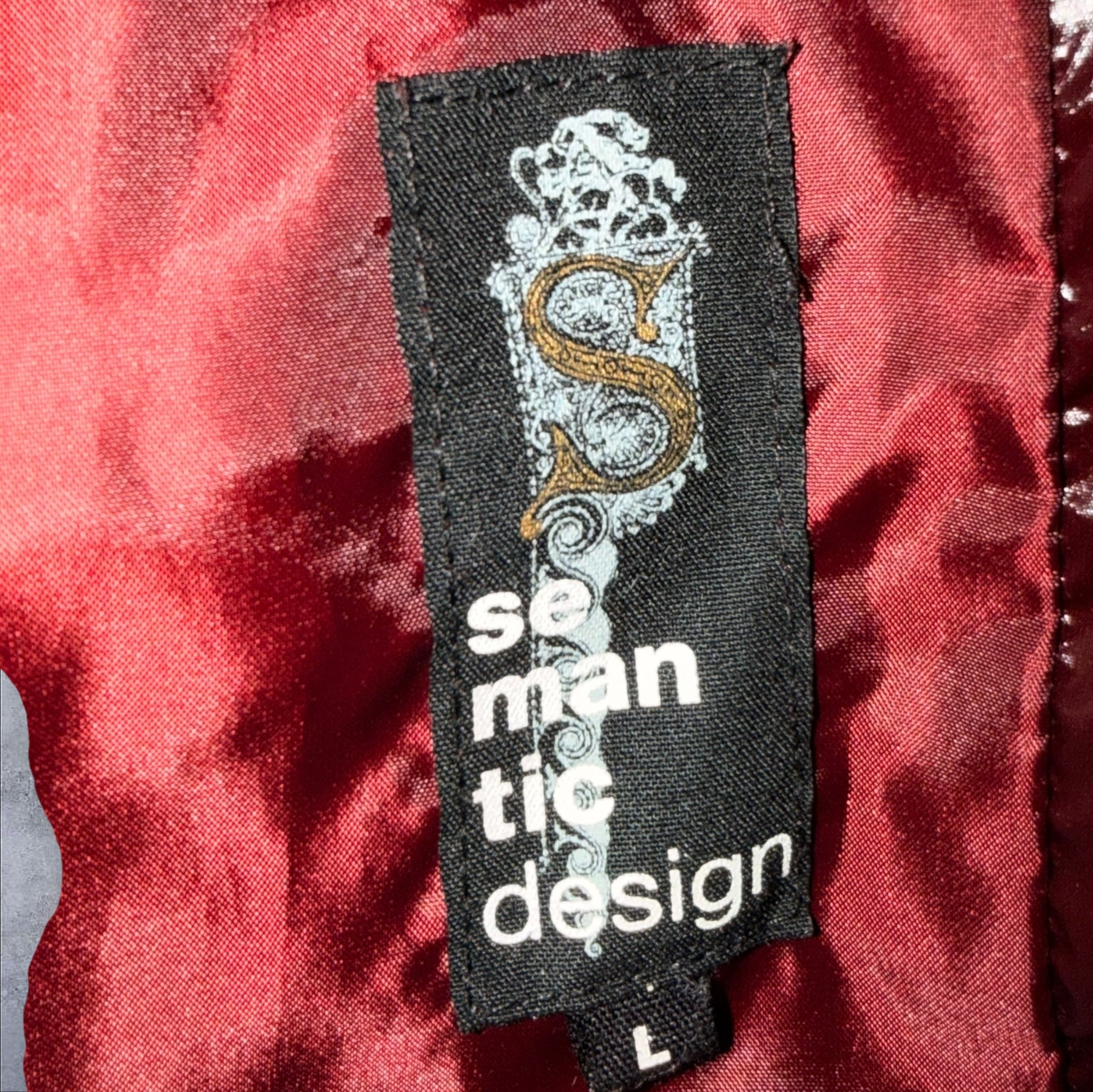 Cherry Semantic Design Fur Puffer