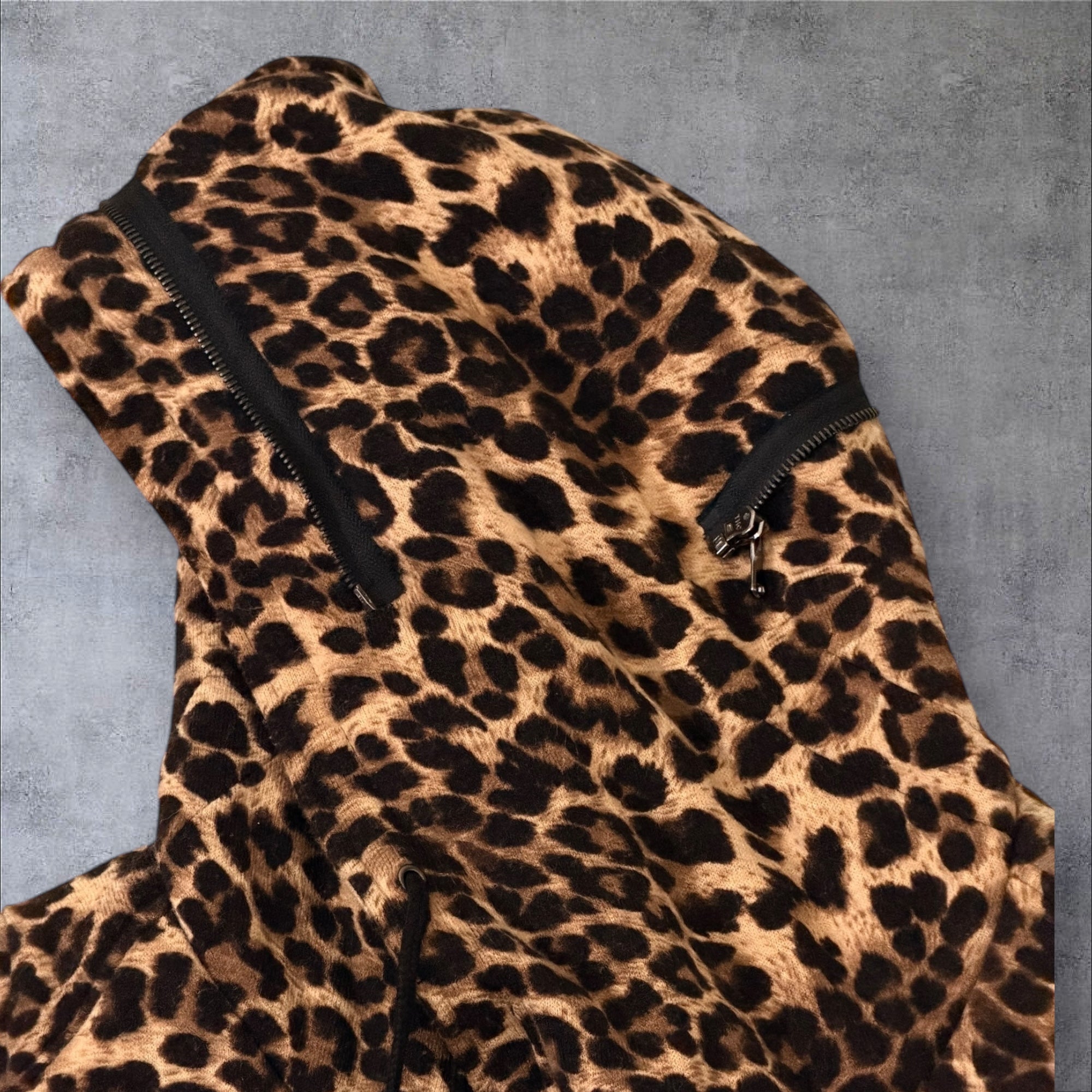 Semantic Design Leopard Print Body Warmer