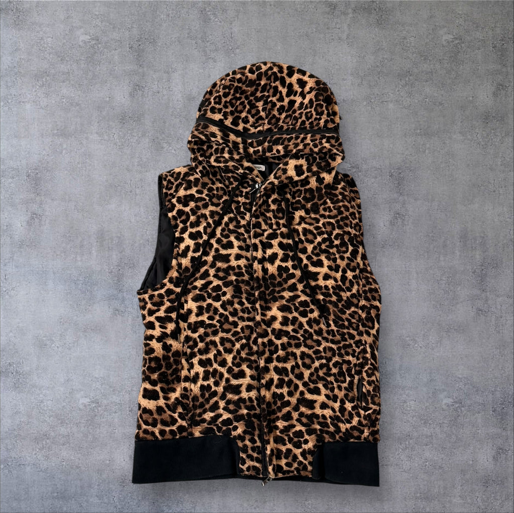 Semantic Design Leopard Print Body Warmer