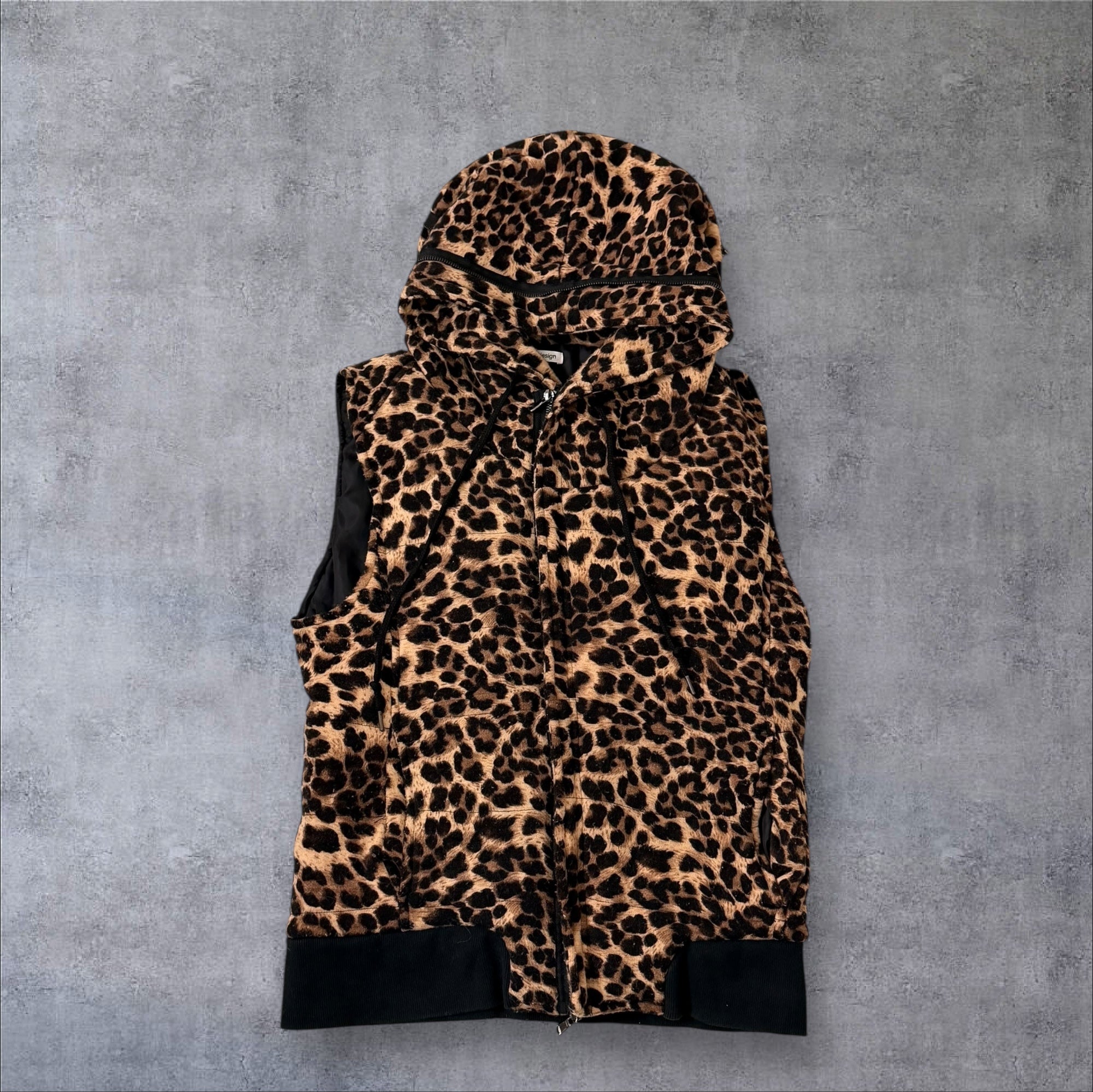 Semantic Design Leopard Print Body Warmer