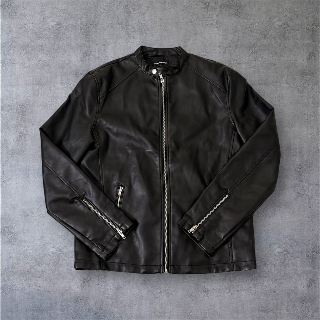 Semantic Design Leather Jacket